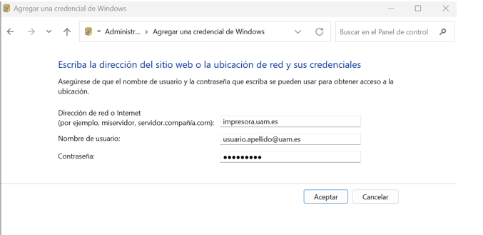 pantalla de  windows