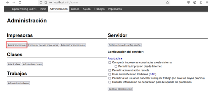 pantalla de linux