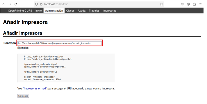 pantalla de linux