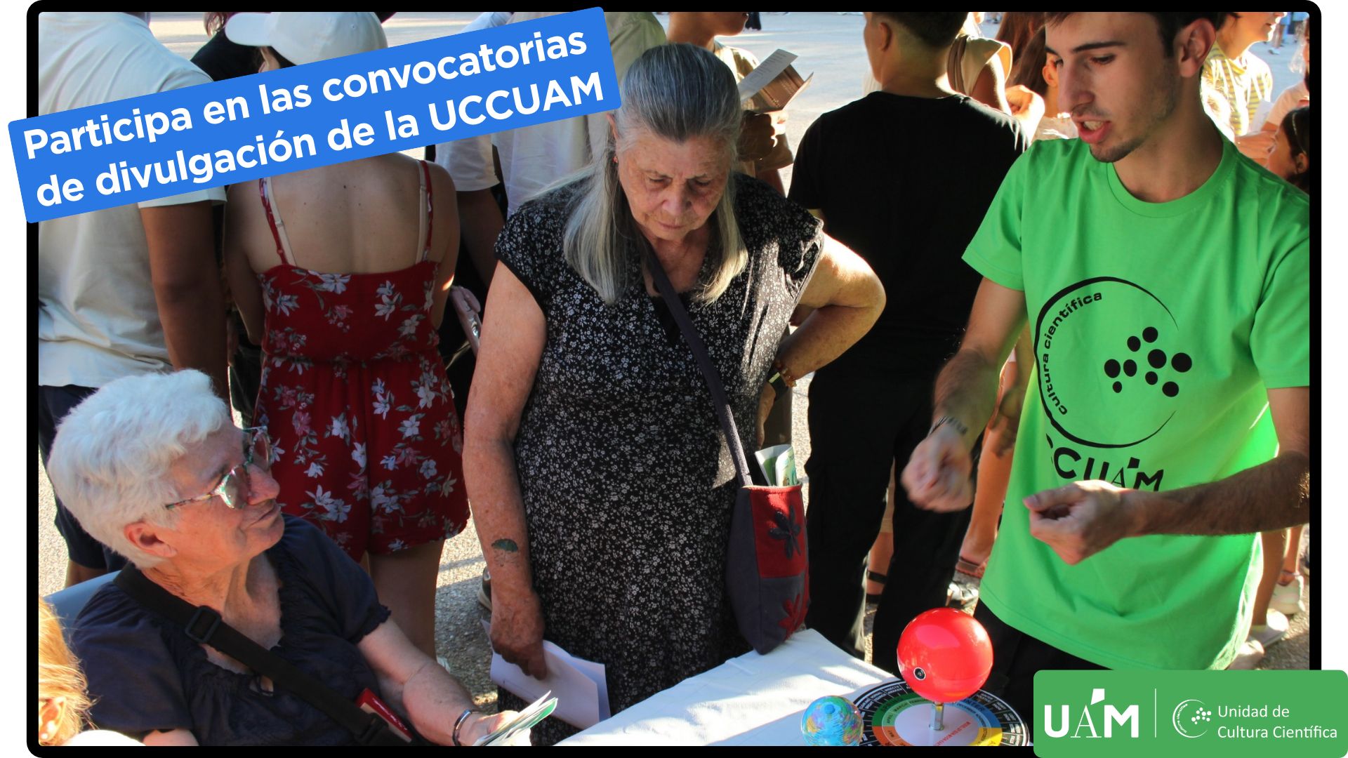 Imagen que muestra una actividad de divulgación científica