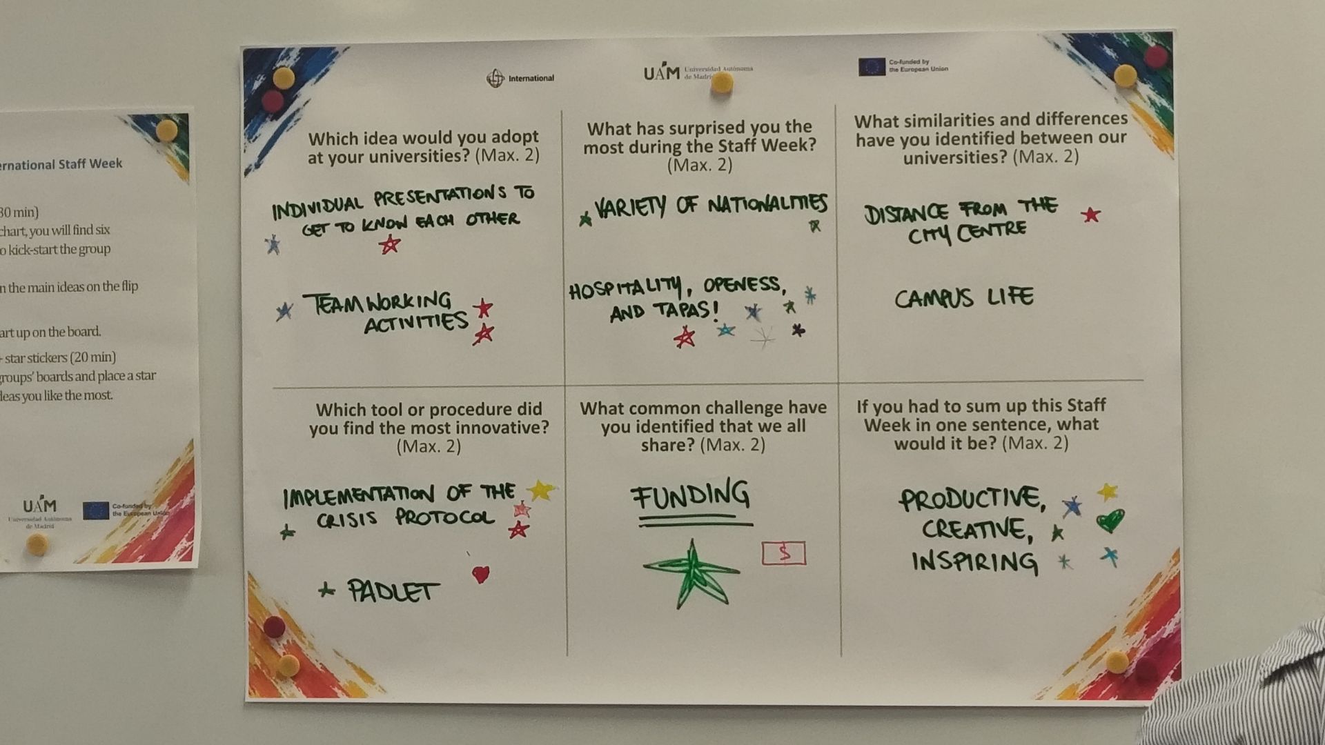 UAM Staff Week participantes oct 2026 - Compilation of best practices